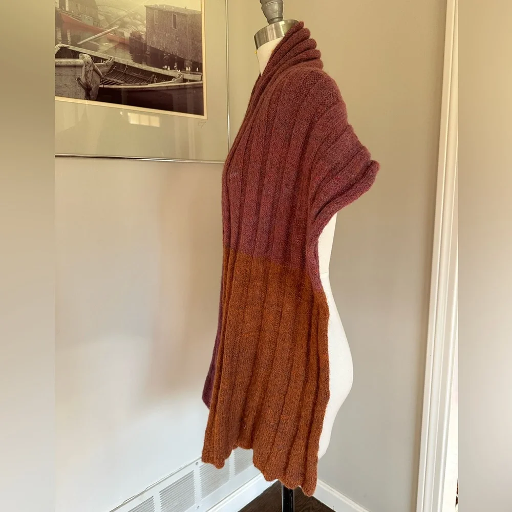 Hand Knit Alpaca & Wool Scarf - Picture 3 of 5